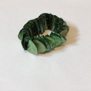 END OF YEAR SALE! | Green Chunky Scale Bracelet